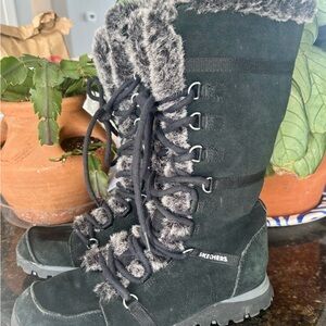 Skechers Women's Black Winter Boots